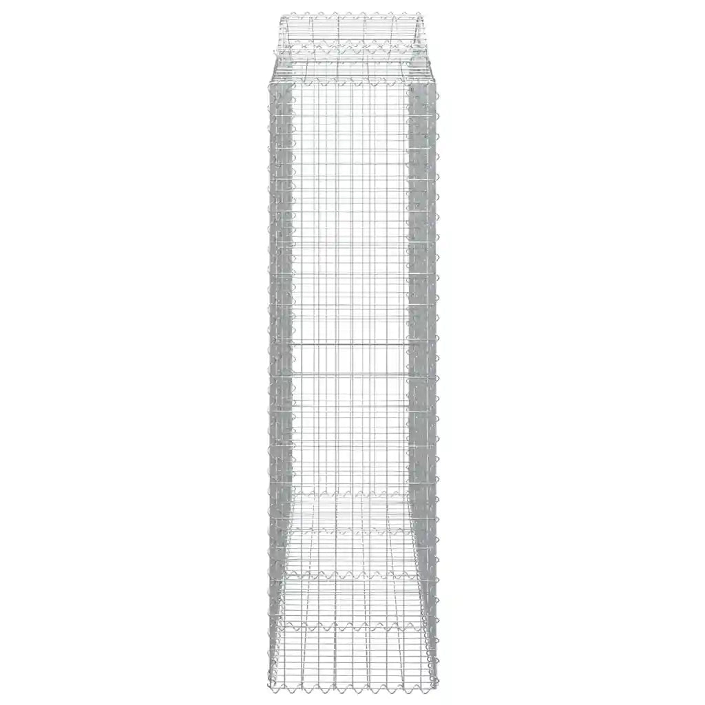 Cesti Gabbioni ad Arco 2 pz 200x50x180/200 cm Ferro Zincato 3145724