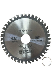 Disco lama ricambio per sega circolare per taglio legno 40 denti 4.5" 115mm 07595