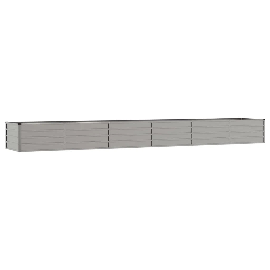 Fioriera rialzata per piante fiori terrazza giardino finitura ruggine 480 x 80 x 45 cm acciaio corten marrone 02_0039876