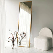 Becrux, Specchio Materiale Struttura in Metallo, 60x170h cm oro