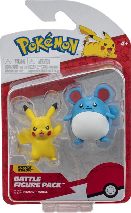 Pokemon - Battle Figure Pack Serie 4 - Marill E Pikachu