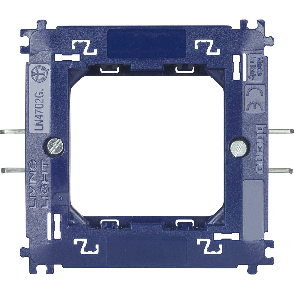 Bticino Livinglight supporto 2 moduli con graffette LN4702G