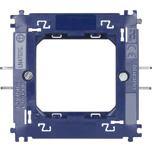 Bticino Livinglight supporto 2 moduli con graffette LN4702G