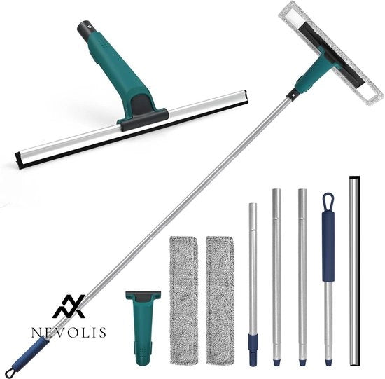 Douchewisser professionale per pavimenti - 152 cm lungo - steel - per pulire lastre di cemento - specchi di vetro - vetri auto - bagno .