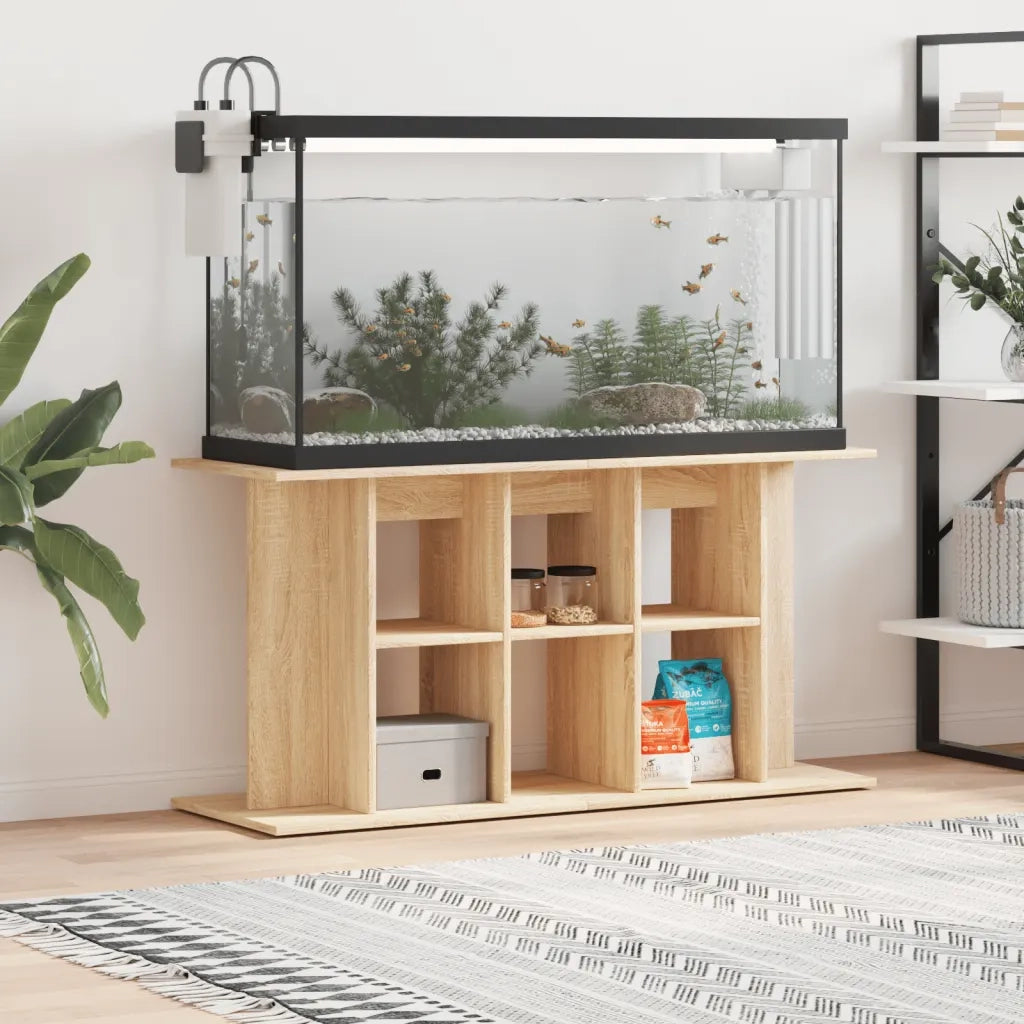 Supporto per acquario in rovere Sonoma 120x40x60 cm in legno ingegnerizzato 833594