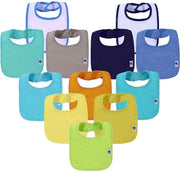 Pacco da 12 assorbenti per bambini, assorbenti con strato impermeabile, lavabili in lavatrice, assorbenti bianchi per riutilizzo, assorbenti per neonati come regalo per genitori nuovi - maschio