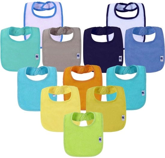 Pacco da 12 assorbenti per bambini, assorbenti con strato impermeabile, lavabili in lavatrice, assorbenti bianchi per riutilizzo, assorbenti per neonati come regalo per genitori nuovi - maschio