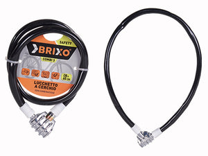 LUCCHETTI BRIXO A CERCHIO P/CICLI COMBI 3 8X65 CM