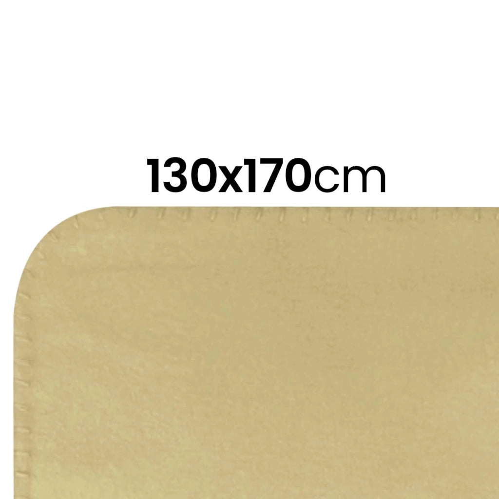 Coperta in morbido pile 130x170 cm calda per divano e letto Verde Inny