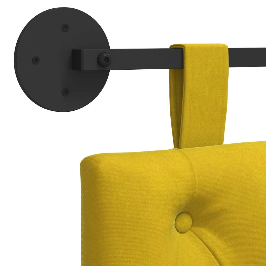 Testiera sospesa Con luce LED Giallo Velluto