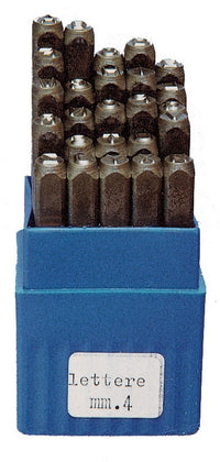 punzoni acciaio lettere mm. 6 cod:ferx.1622
