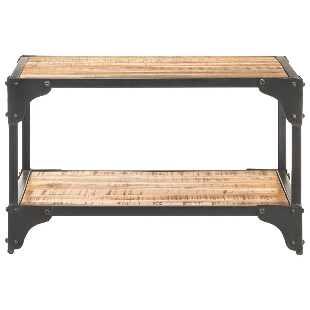 Tavolino da Salotto 60x60x35 cm in Legno Massello di Mango 321794