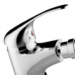 Rubinetto bidet serie eva, finitura cromata