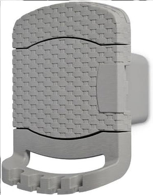 PORTA TUBO IN RATTAN A PARETE