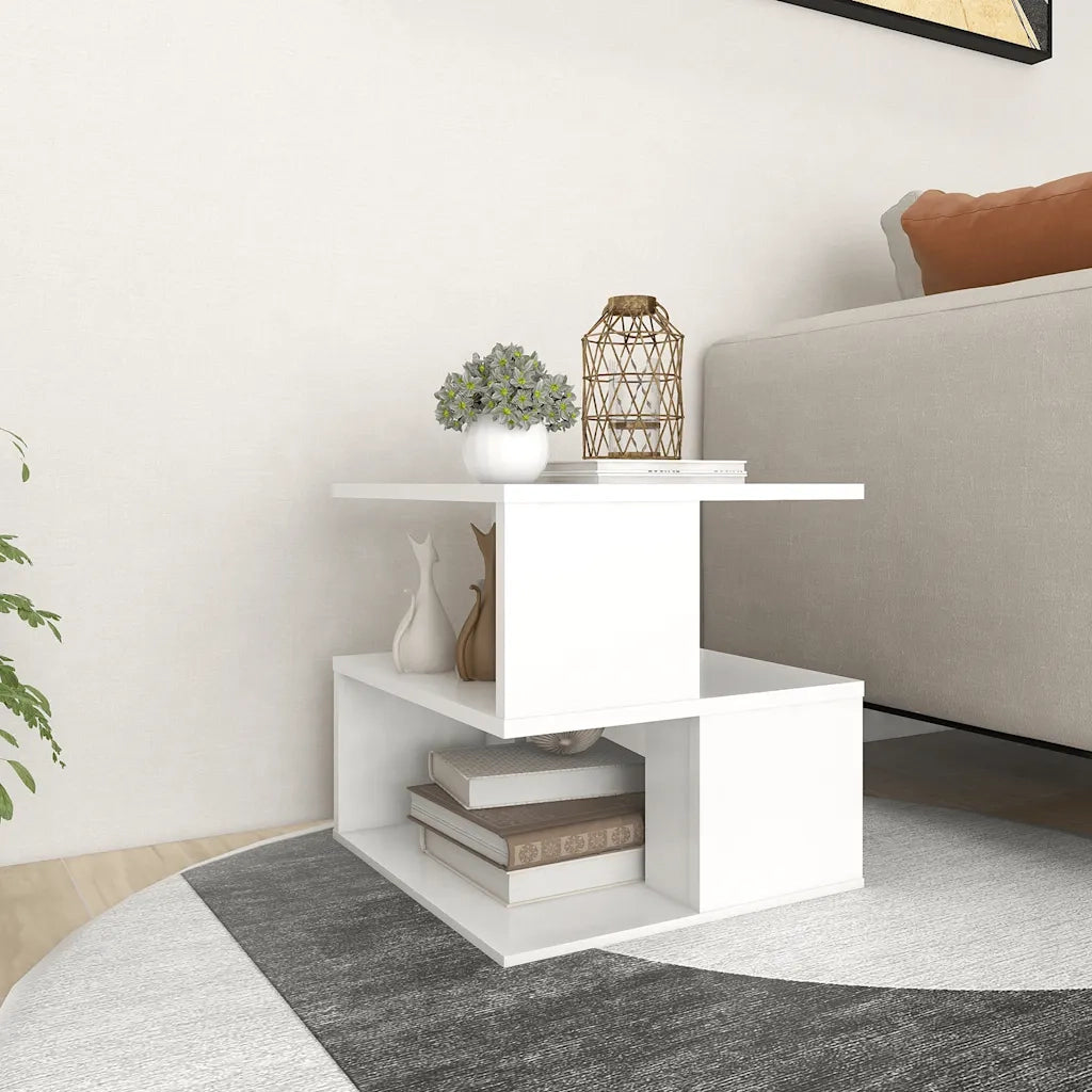 Tavolino Bianco 40x40x40 cm in Legno Multistrato 806292