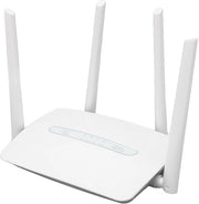 Router 4G WiFi con Antenne Esterna - Supporto per 32 Utenti - Connessione WiFi Velocissima 150 Mbps - Bianco