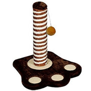 Trade Shop - Tiragraffi Gatto Ad Albero Tira Graffi Gioco Per Gatti Tappeto Base A Forma Orma -