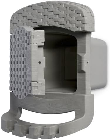 PORTA TUBO IN RATTAN A PARETE