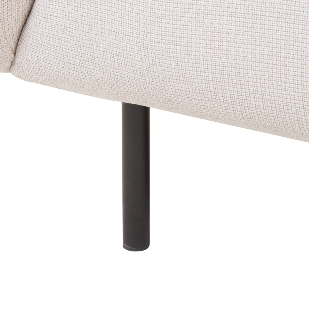 Divano 2 posti in poliestere beige e nero con gambe dorate stile glamour retrò soggiorno