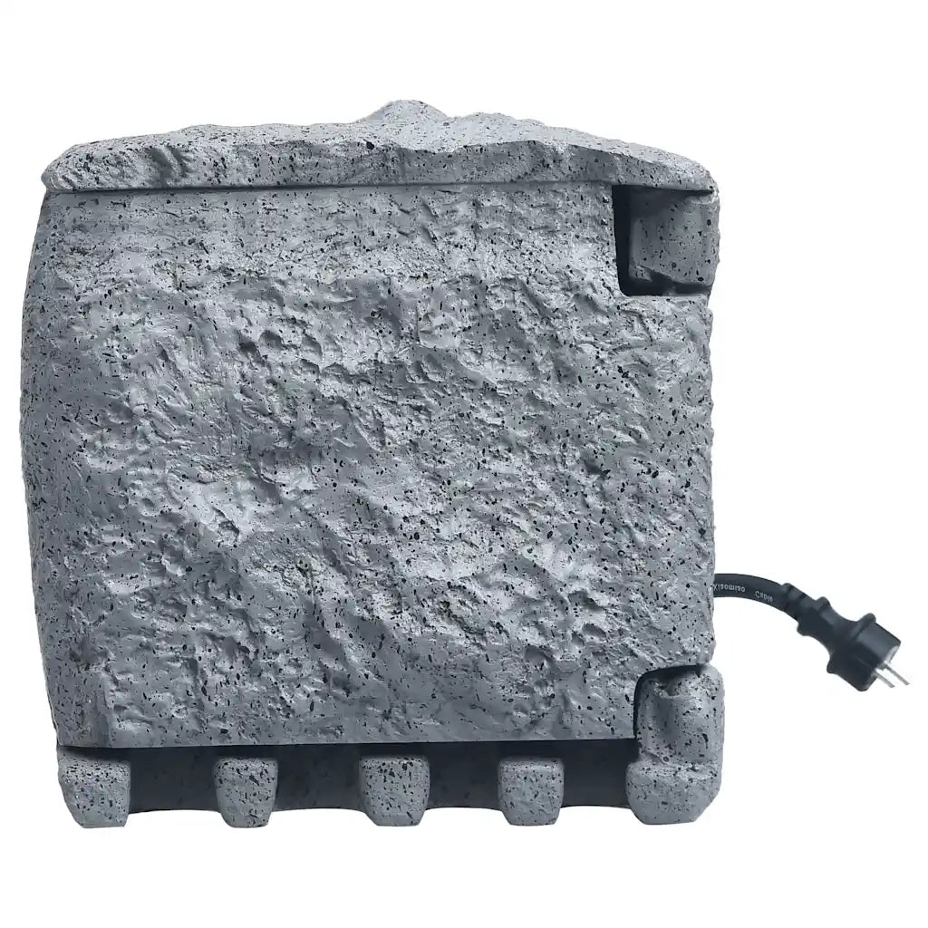 Presa da Esterno 4 Spine Resistente all'Acqua Poliresina Grigia 48541