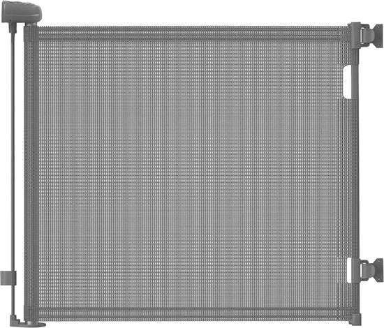 Porta di Sicurezza Estensibile per Bambini e Cani - Rete di Metallo Flessibile fino a 140 cm Largo