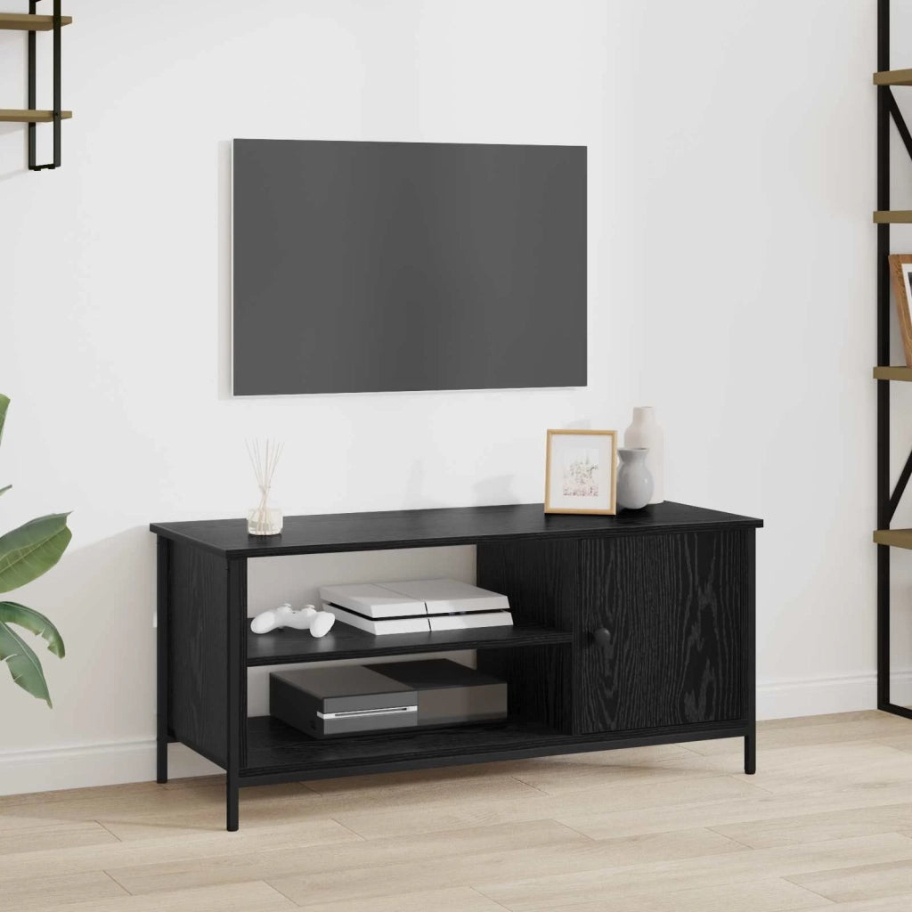 Mobile TV Rovere Nero 100 x 40 x 45 cm Legno multistrato 879479