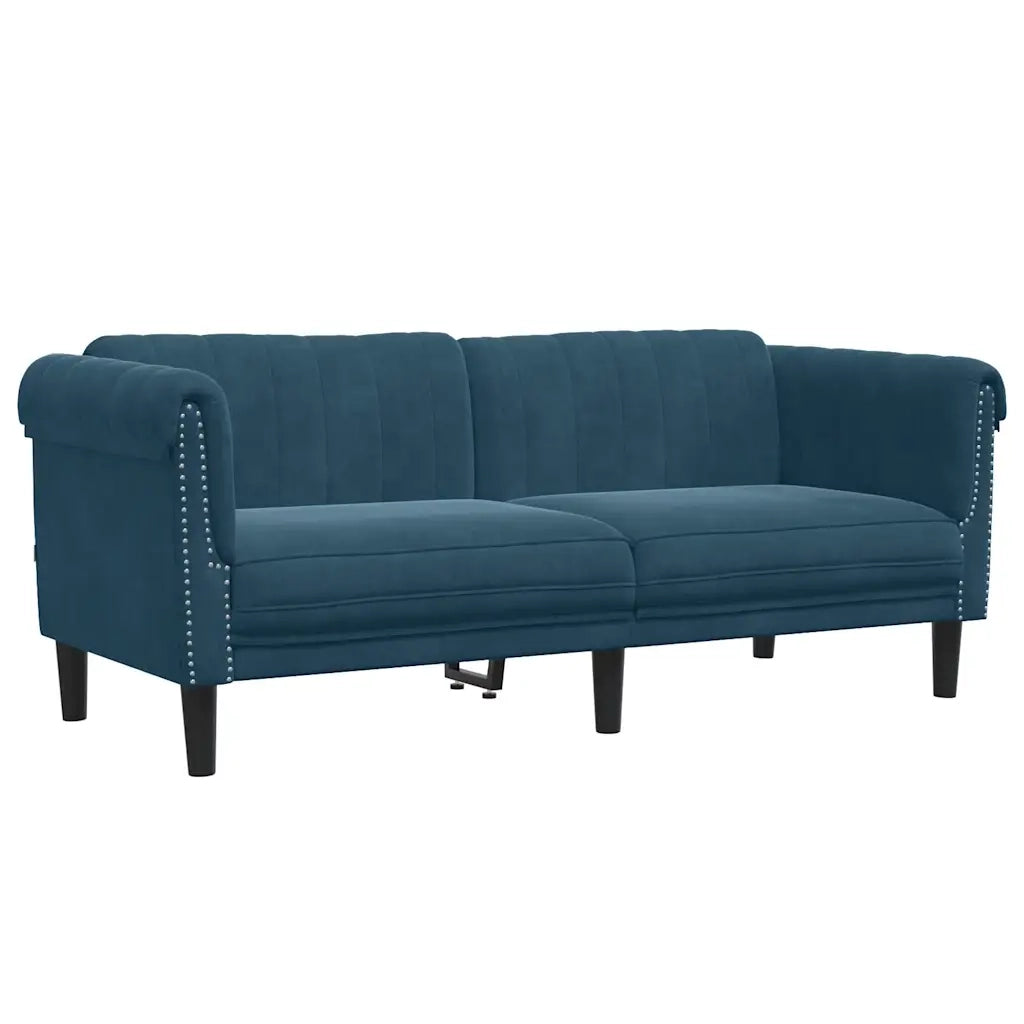 Set di Divani 2 pz Blu in Velluto 3209227