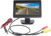 Kit di monitoraggio della telecamera di retrovisione 4,3 pollici LCD Nero - Impermeabile - Monitor della telecamera di retrovisione Auto SUV Van Camion - Qualità elevata - Installazione semplice .