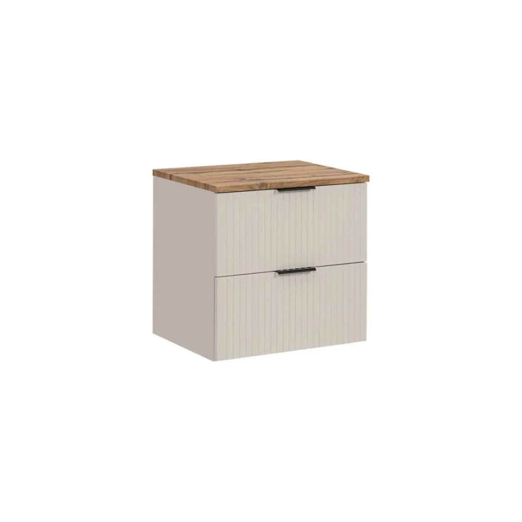 Set bagno NOXERA 80 cm – Marrone congo & wotan – piano per lavabo
