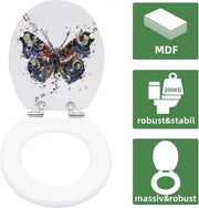 meccanismo di chiusura per wc - coperchio wc con chiusura rapida per una facile pulizia, coperchio wc in duroplasto