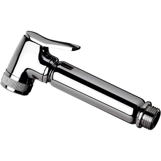 Doccetta a pulsante minimal tonda per idroscopino in ottone crom