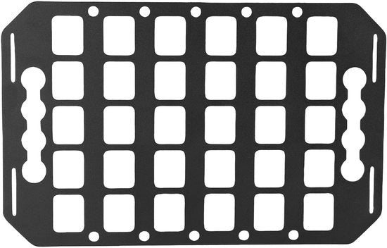 Pannello di Stoccaggio in Alluminio - Pannello con Molle - Organizzazione per Auto - Montaggio con Viti con Spina - Finestre Liscie - Utilizzo Multifunzionale - Pannello di Ripostiglio