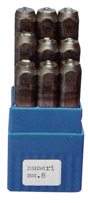 punzoni acciaio numeri mm. 6 cod:ferx.1626