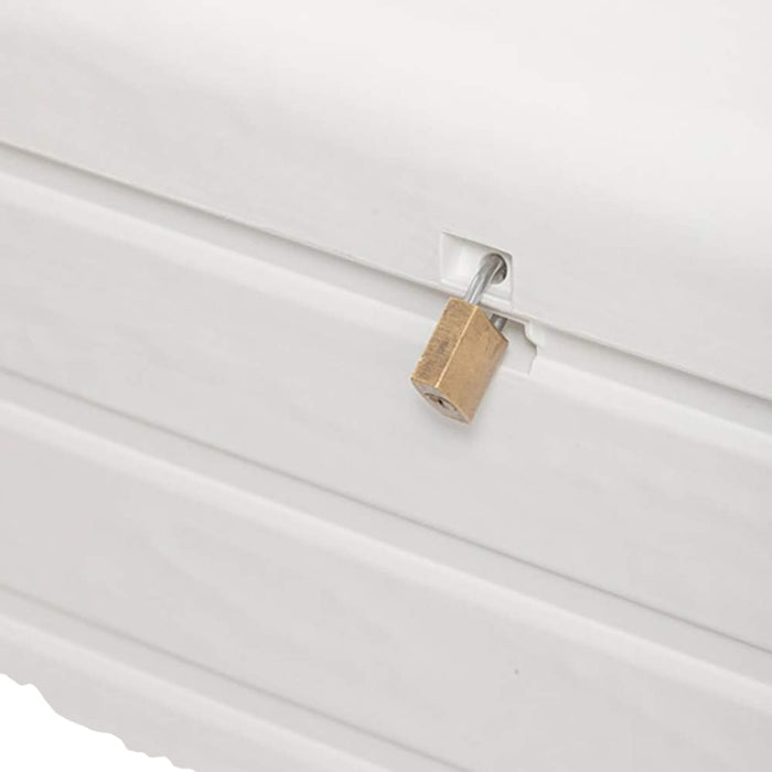 Toomax cassapanca Foreverspring 270 lt plastica effetto Legno Bianco132x58x89 h