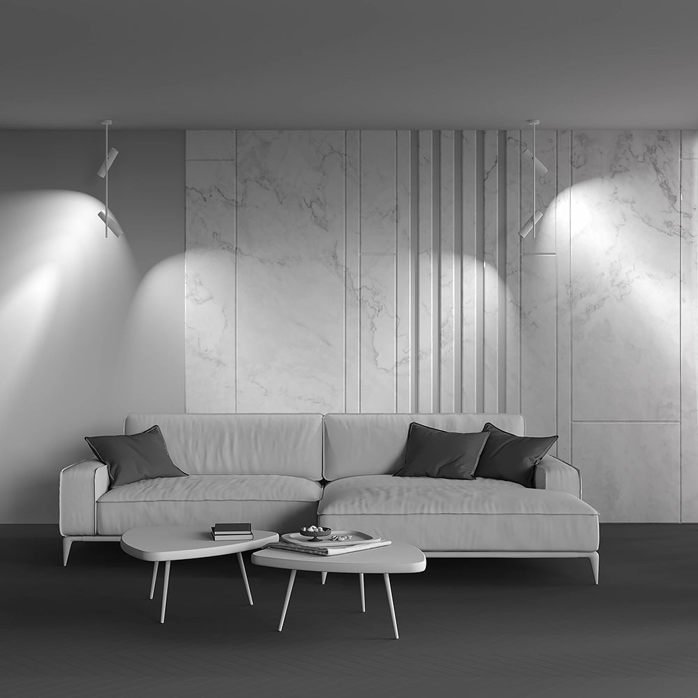 Plafoniera Maytoni Elti bianca 77 cm alluminio 2xGU10