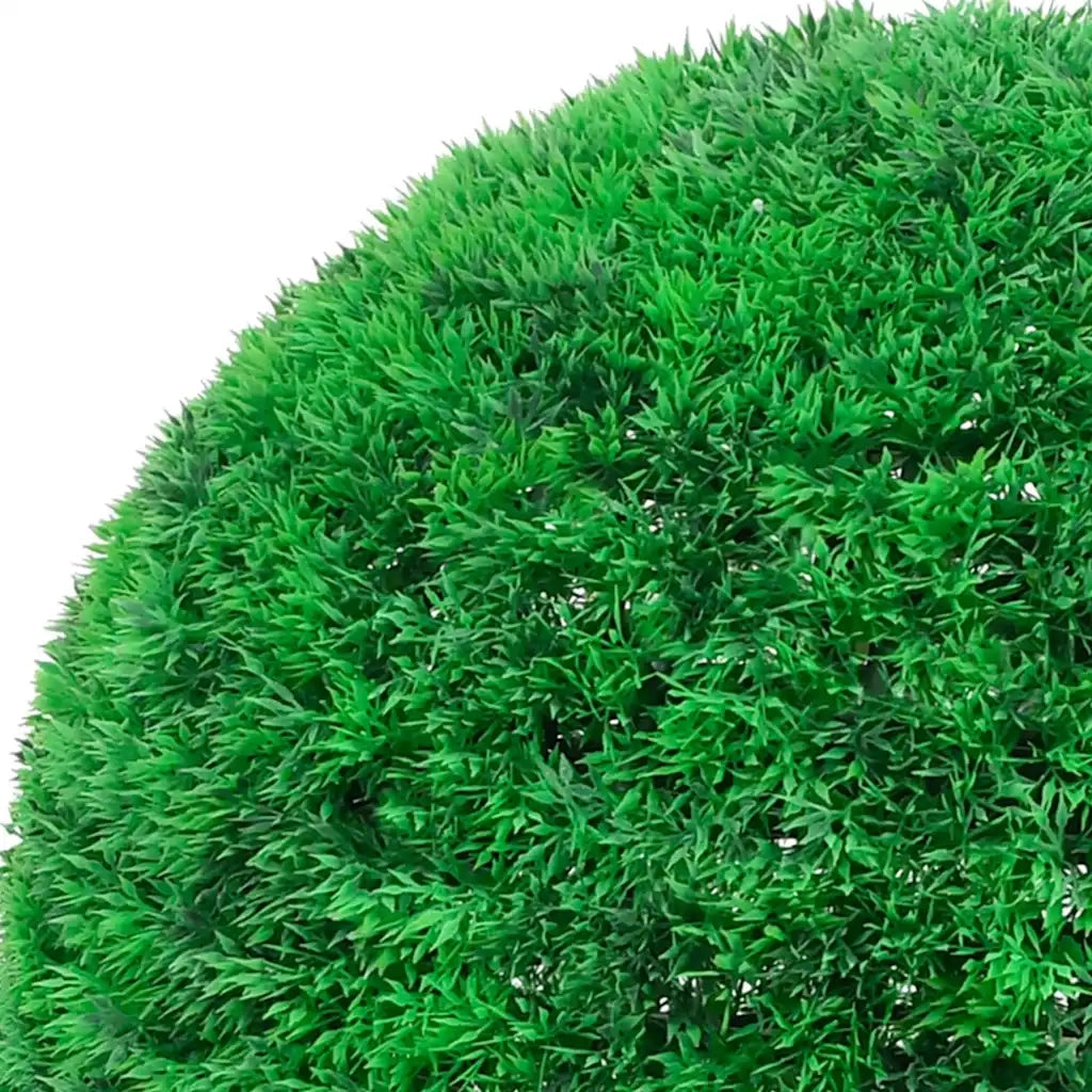 Sfere di Bosso Artificiale con Luci LED 2 pz Verdi 27 cm CFW6035432