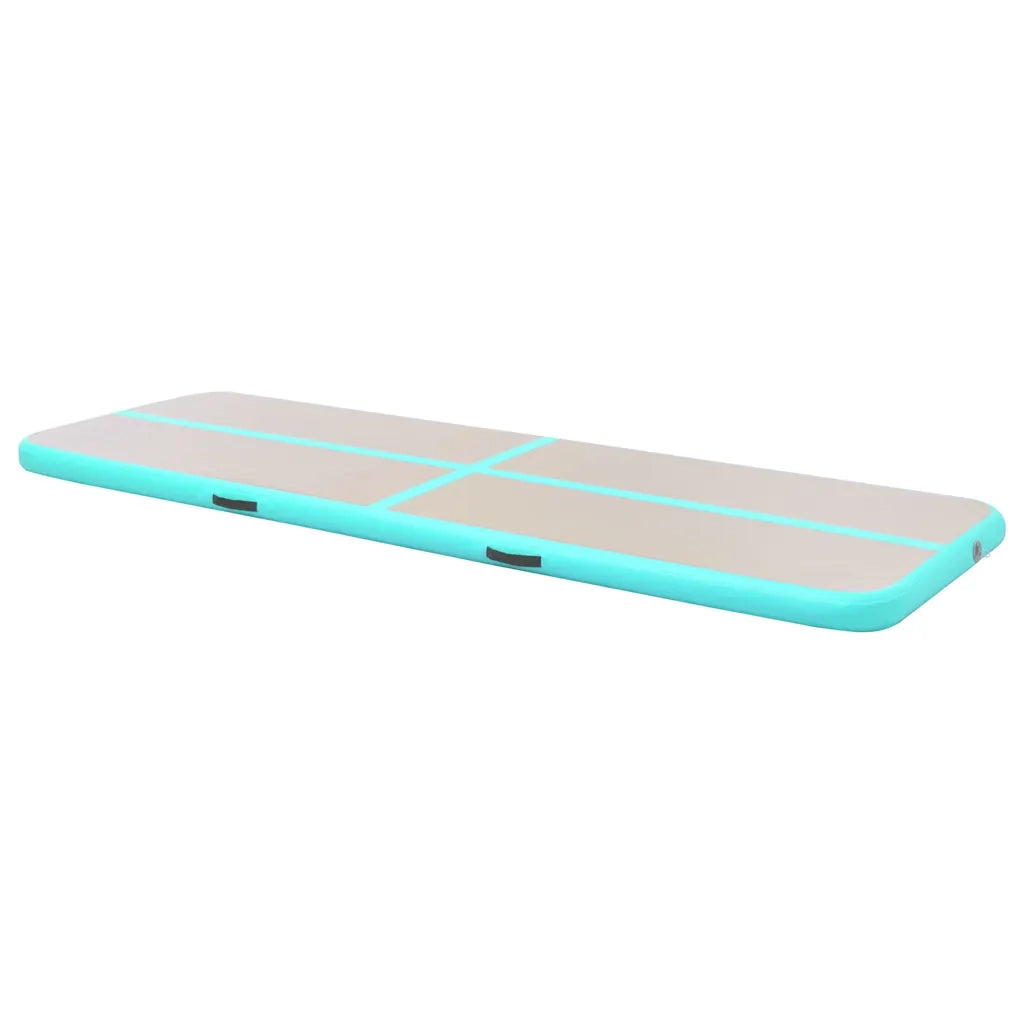 Tappetino Ginnastica Gonfiabile e Pompa 400x100x10 cm PVC Verde  cod mxl 71862