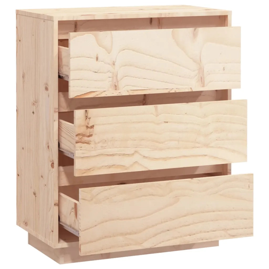Credenza-Buffet-Armadio da cucina 60x34x75 cm in Legno Massello di Pino 432942