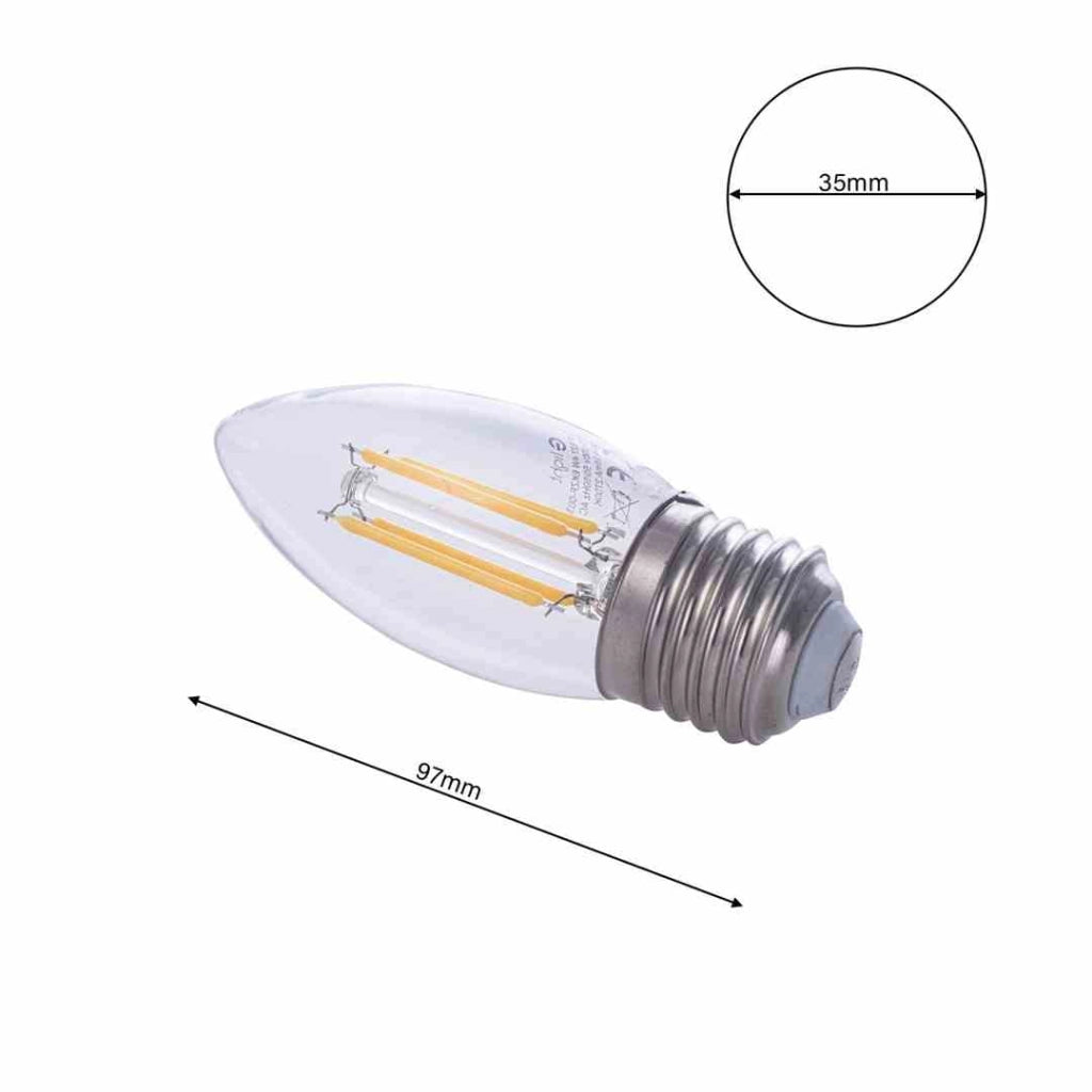 Lampadina LED Filament 4W E27 2700K 470lm Eko-Light