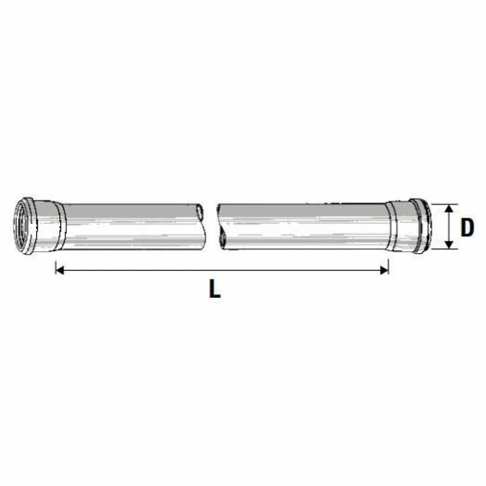 Tubo 2 bicchieri htdm d.110 mm.1 500 b08lqyst8z
