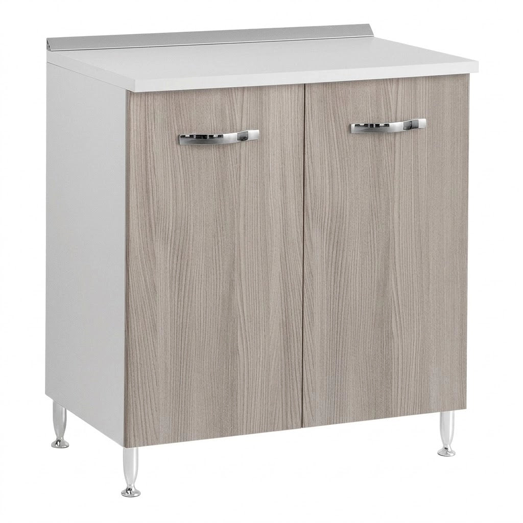 MOBILE BASE PER CUCINE COMPONIBILI L.85 x P.50 x H.85. - 2 ante - col. olmo  - LINEA AZZURRA