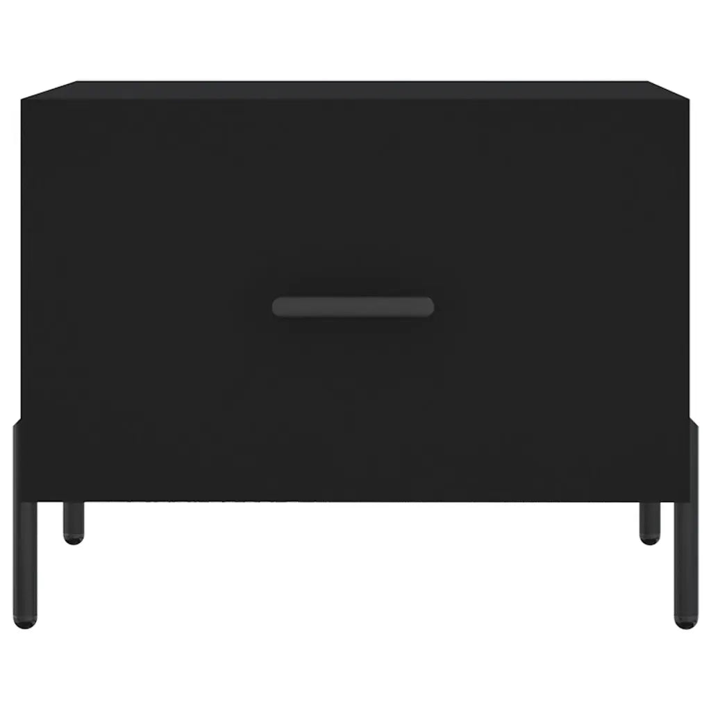 Tavolino da salotto | Tavolino da caff¨¨ | Tavolino da Soggiorno Nero 50x50x40 cm in Legno Multistrato