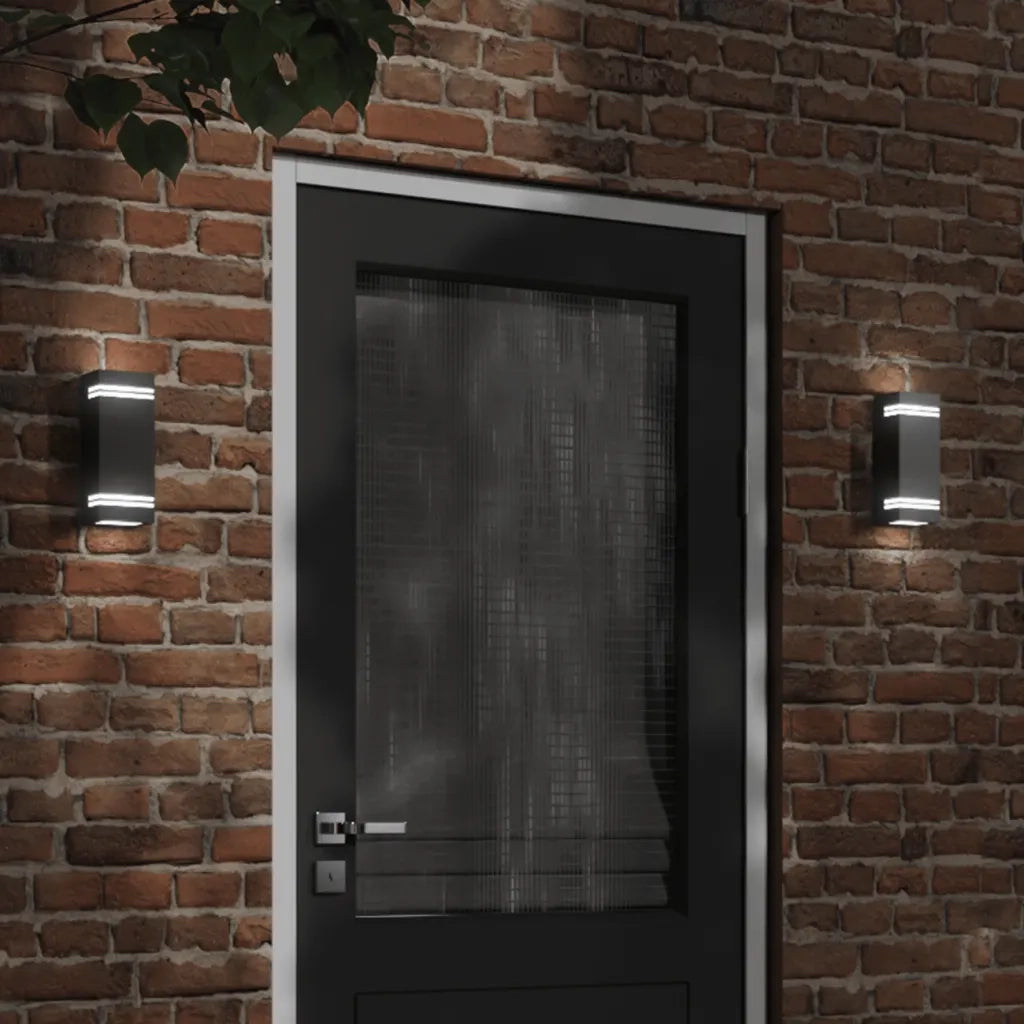 Applique da Esterno Nera in Acciaio Inossidabile CFW6306311