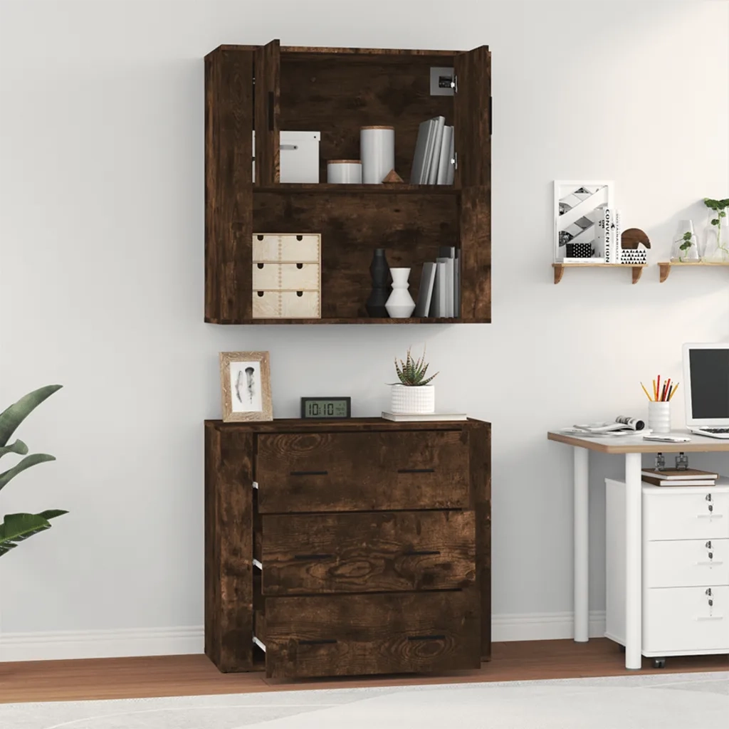 Credenza Rovere Fumo in Legno Multistrato 3185388