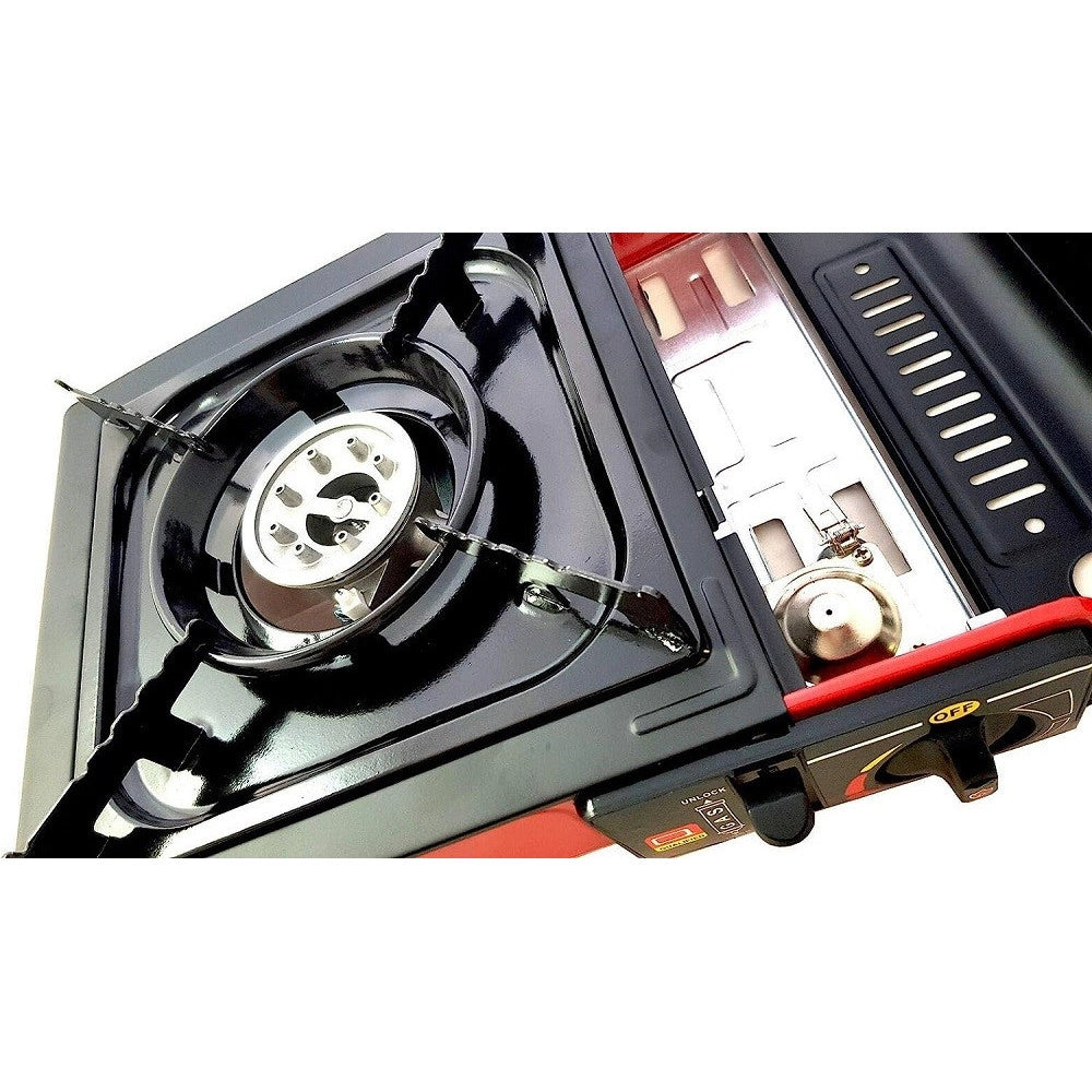 Trade Shop - Fornello A Gas Singolo Portatile Con Custodia Bdz-155-a Per Campeggio Hot Pot -