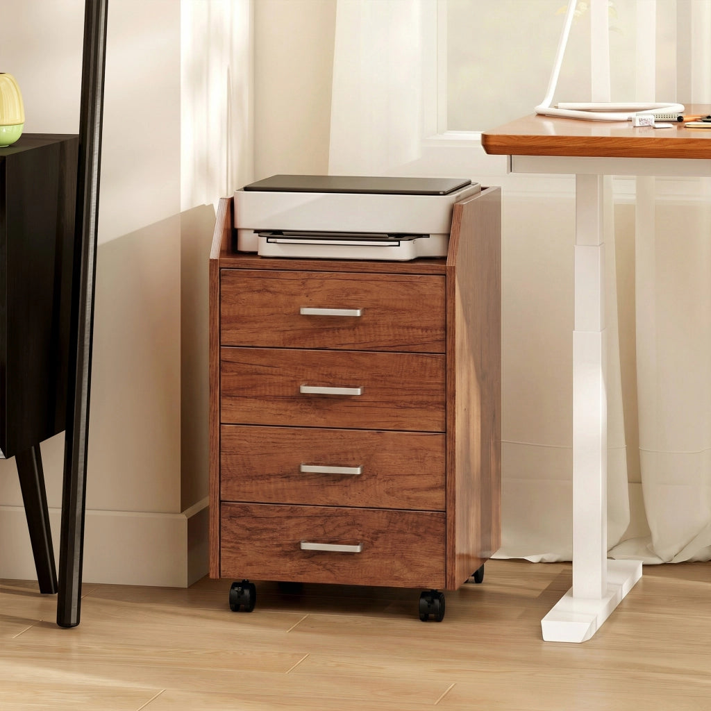 Cassettiera con Ruote ¨C zephmum ¨C Marrone 40x36x65 cm