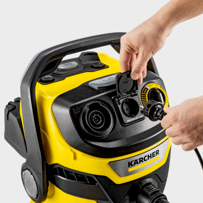KARCHER Bidone aspiratutto solido liquidi WD 5 P V-25/5/22 - Potenza allacciata: 1100 W - Capacità vano raccolta: 25 l - Materiale vano di raccolta: Plastica