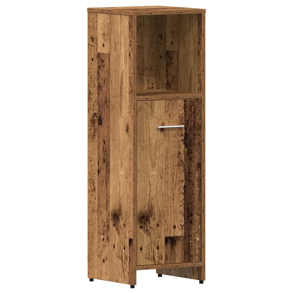 Set Mobili da Bagno 4 pz Legno Antico in Legno Multistrato 3328941
