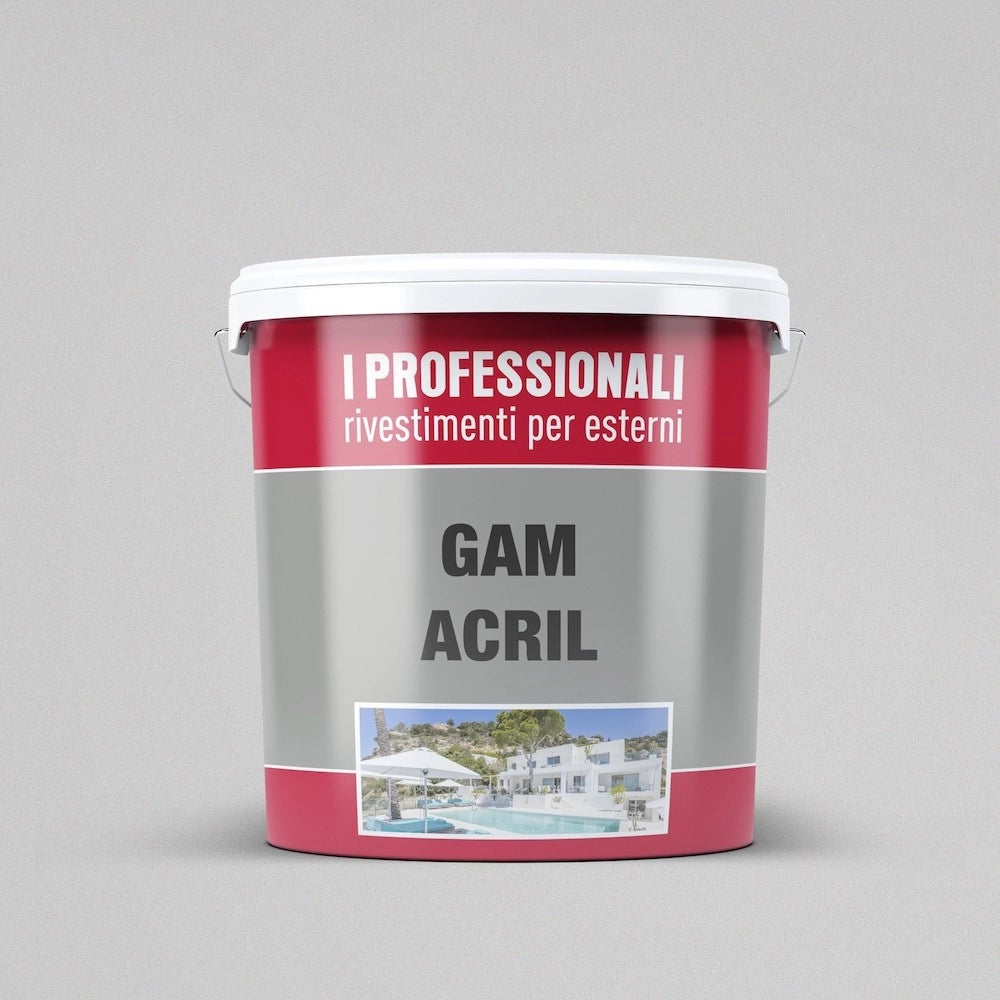 Pittura Protettiva Gam Acril Esterno - Litri 4 - Colore Grigio
