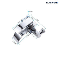 "ROSA" | Miscelatore vasca a cascata doccia oro | in acciaio inox comprensivo di doccetta e supporto | Set completo termostato vasca con rubinetto